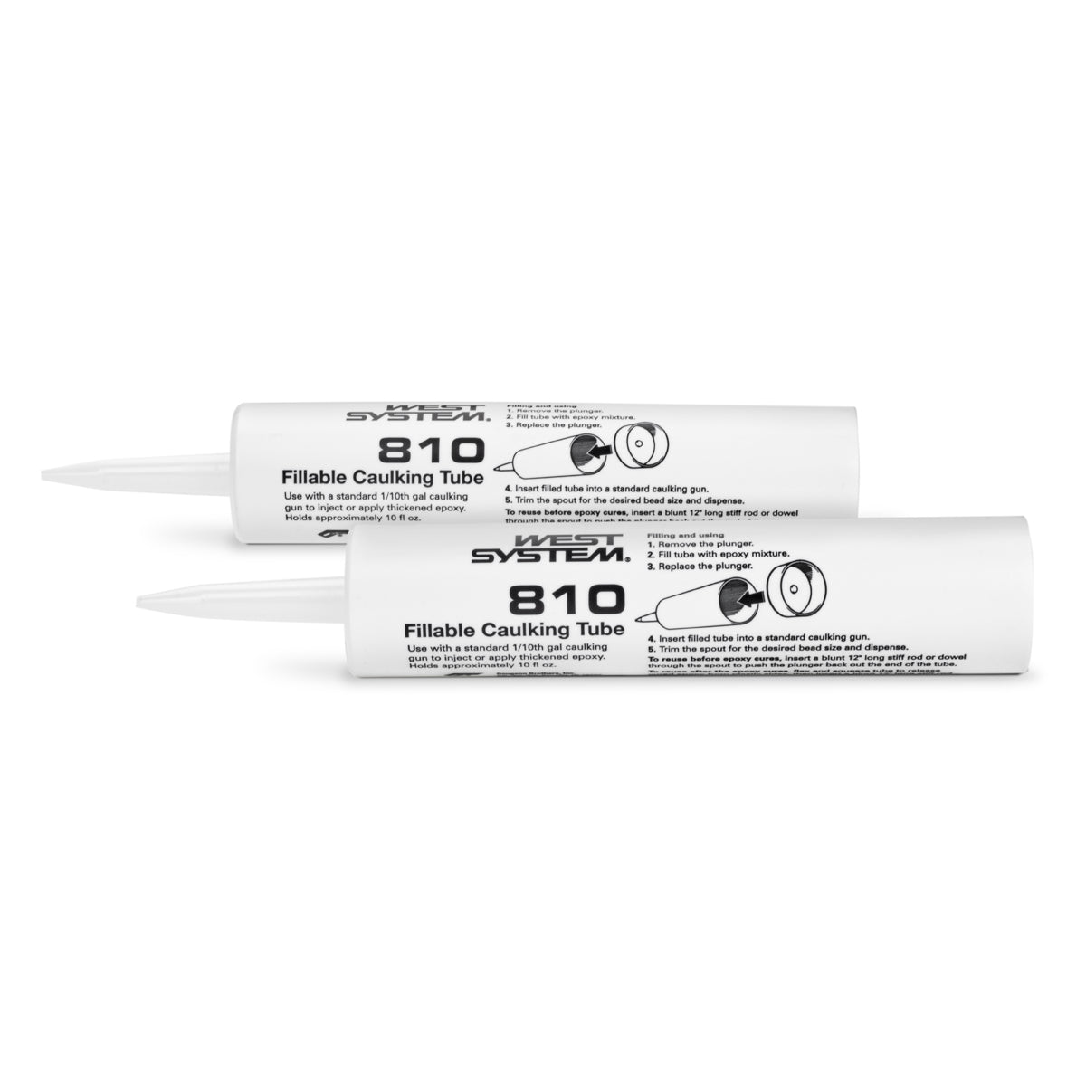 Fillable Caulking Tubes - West System 810