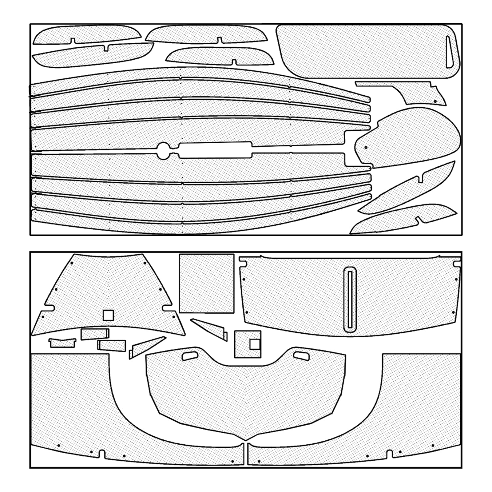 CLC Teardrop Camper Wood Parts Only Kit
