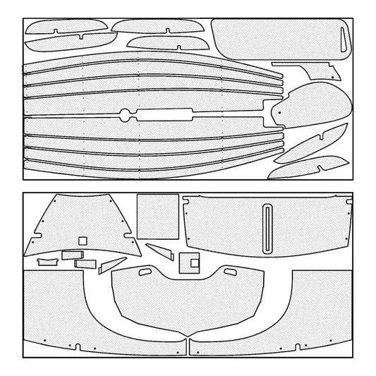 CLC Teardrop Camper Wood Parts Only Kit
