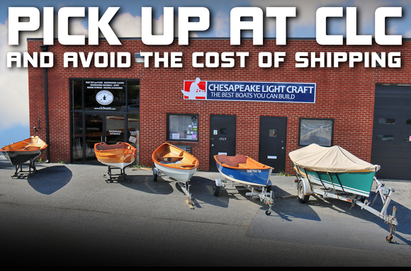 Pick up your kit at our Annapolis, Maryland shop and save up to $500 in shipping fees!
