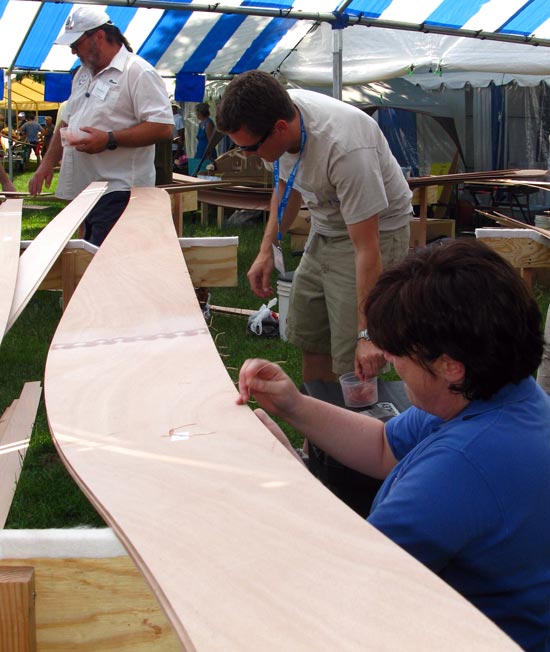 Family Boatbuilding at the WoodenBoat Show