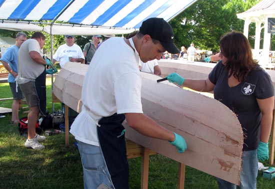 Family Boatbuilding at the WoodenBoat Show