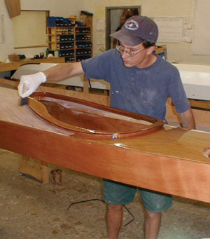 varnish kayak, chesapeake varnish