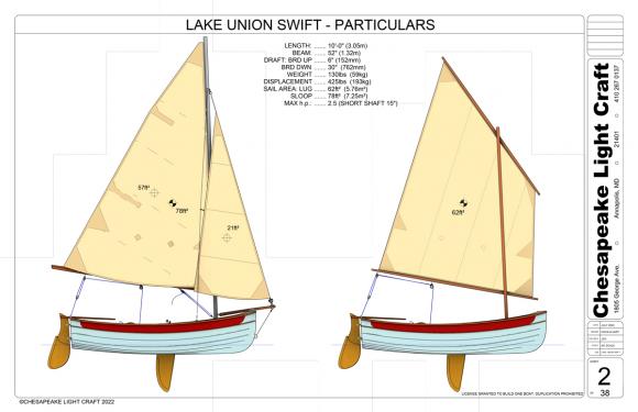 Lake Union Swift Sloop Sails