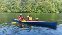 My wife and I were very pleased with the stability and nice easy paddling characteristics!