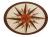 Compass Rose (Oval) Marquetry Inlay/Onlay Kit