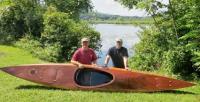 It's amazing what can get done in a week ... I came home with a kayak ready for finishing. 